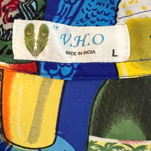 V.H.O. Hawaiian Blue beer short sleeve shirt size Large - Picture 5 of 7